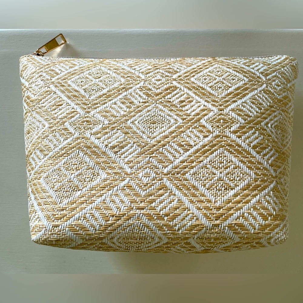 Neiman Marcus Woven Cosmetic Bag NWT